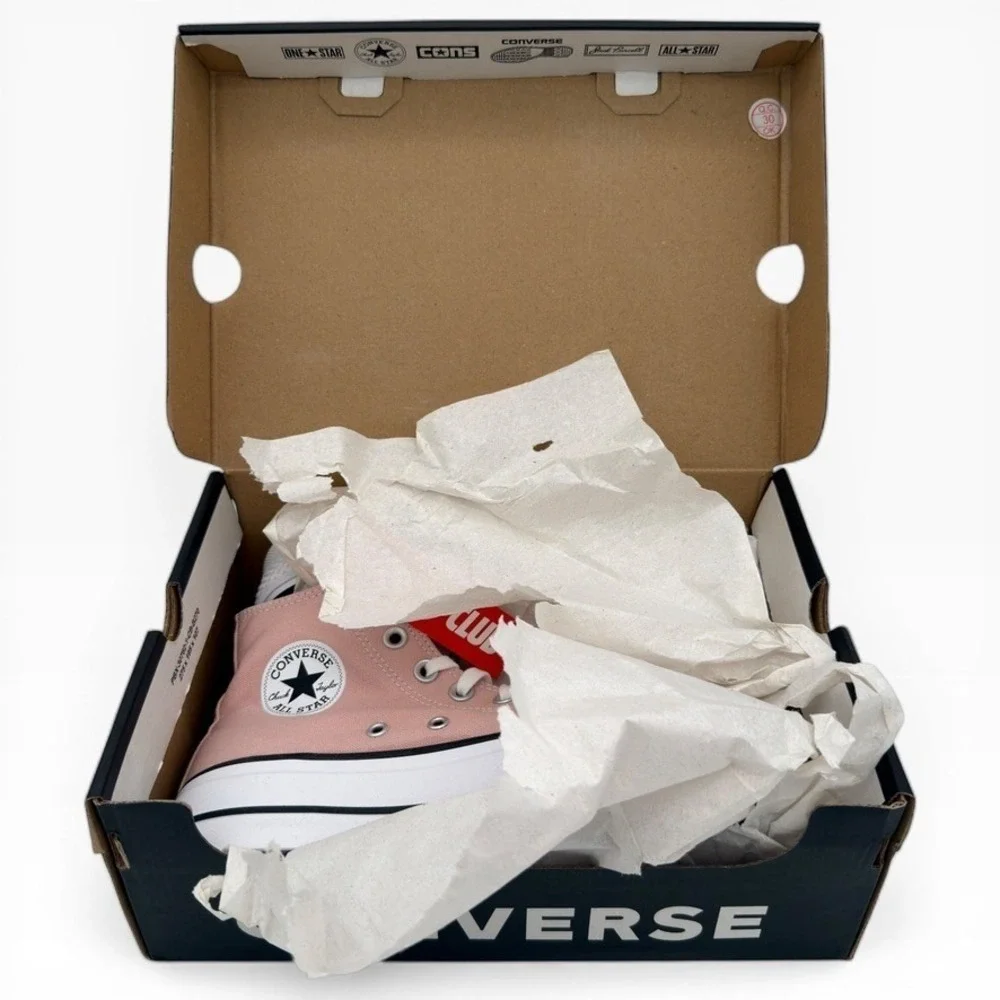 Converse Chuck Taylor All Star Platform Hi Pink Rose‎ Women's 6 Box